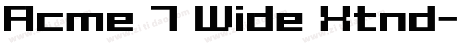 Acme 7 Wide Xtnd字体转换